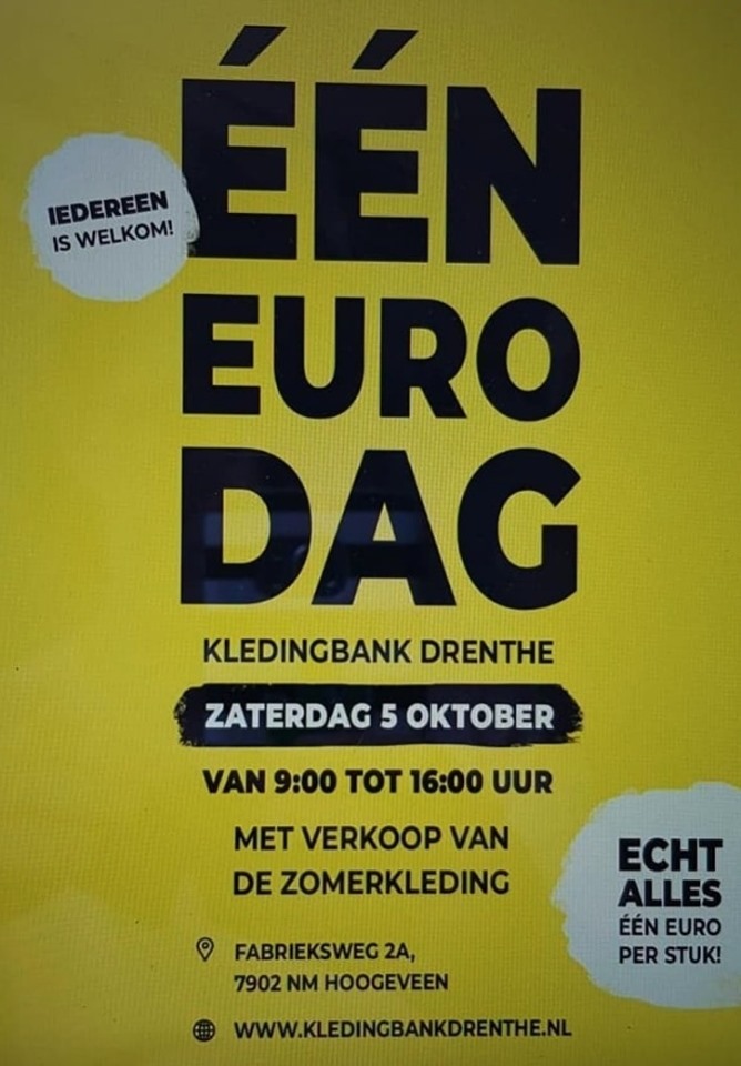 1 euro actie van de Kledingbank ennnn… Jannes!